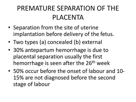 Ppt Antepartum Hemorrhage Powerpoint Presentation Free Download Id9336775