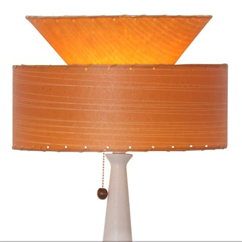 Mid Century Style Fiberglass Lamp Shade Retro Modern Etsy