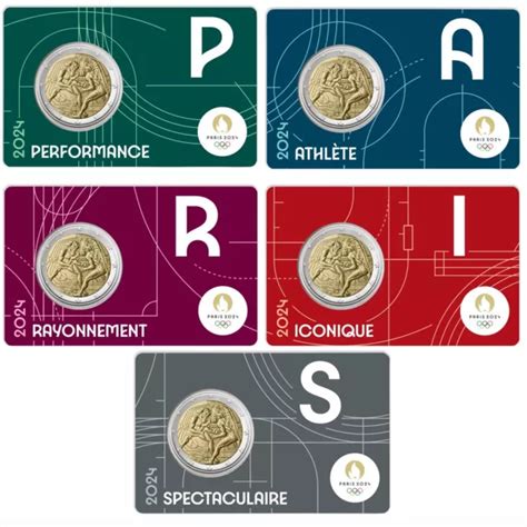 Euro Francia Olimpiadi Parigi Fdc Serie Coincard Eur