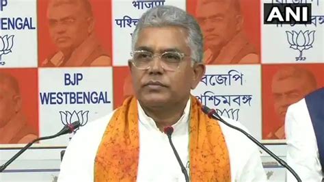 West Bengal News Bjp Leader Dilip Ghosh Removed From National Vice