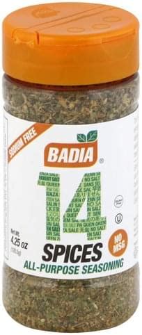 Badia Spices All Purpose Seasoning Oz Nutrition Information