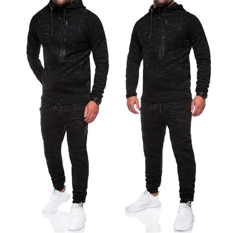 Tracksuit Men Fashion 2 Piece Set Track Suit 2019 New Mens Sweatsuit