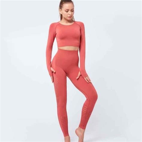 Textile Fitness Danse Yoga Legging Ensemble Sans Couture Manches