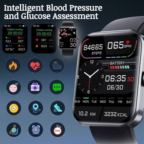 Smart Watch Blood Glucose Blood Lipid Monitoring Smartwatch Bluetooth