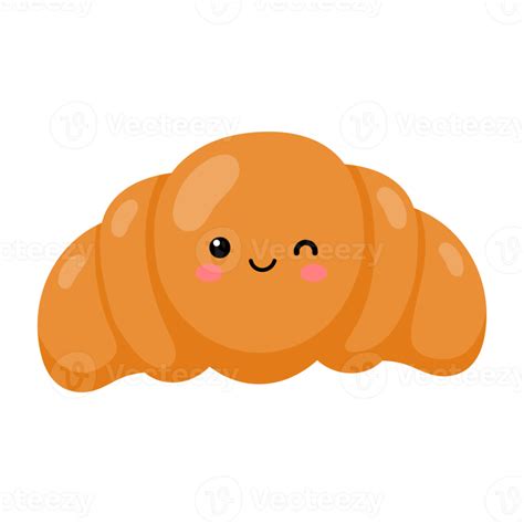 Cartoon Croissant Icon 18931038 Png