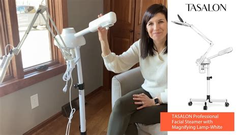 Tasalon Professional Facial Steamer With Magnifying Lamp White Youtube