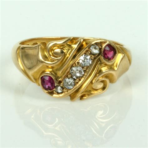 Buy Antique Ruby And Diamond Ring Made In 1896 Sold Items Sold Rings