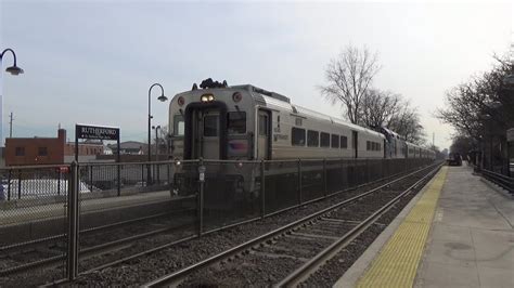 Bergen Line Trains At Rutherford 2619 Youtube