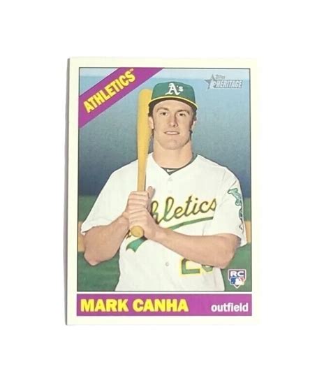 Topps Heritage High Number Sp Mark Canha Rc Giants Ebay