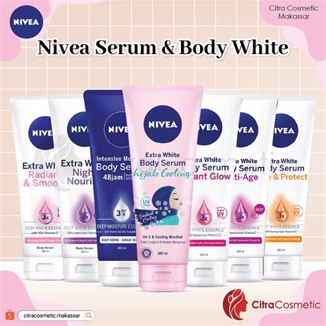 Citracosmetic Nivea Body Serum Extra White Night Repair Care