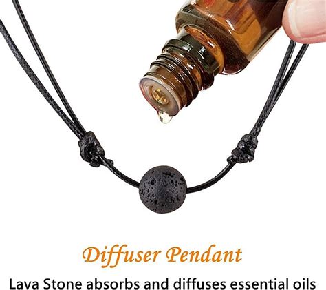 Amazon Single Lava Rock Bead Essential Oil Diffuser Choker