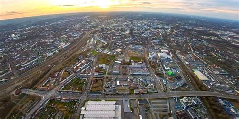 Luftbild Essen Fish Eye Perspektive Hauptbahnhof Der Deutschen Bahn