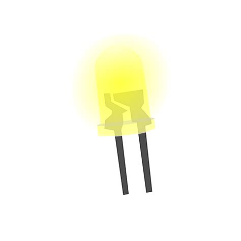 Yellow LED lamp | Free SVG