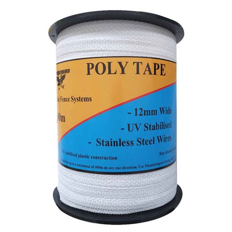 Thunderbird Standard Poly Tape 12mm X 400m White EF 40CW Big