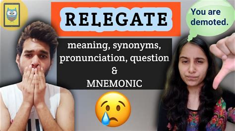 14 Relegate Meaning And Synonyms Vocabulary Cat Gre Gmat Afcat