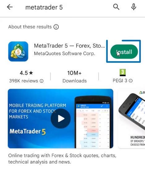 How To Use The Metatrader 5 Mobile Android App Get Know Trading