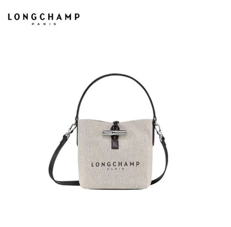 Original Longchamp Bag For Women And Men Canvas Roseau Essential Toile