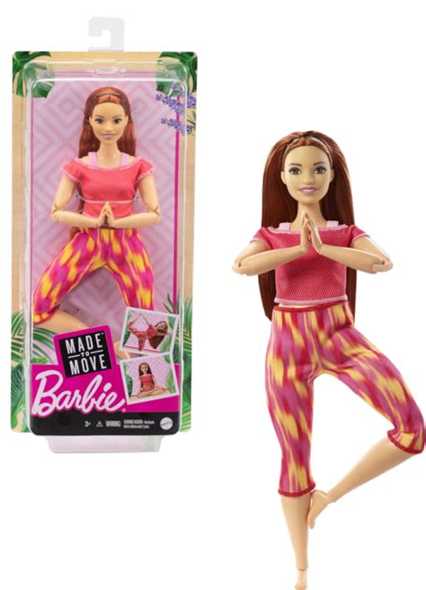 Barbie Lalka Gimnastyczka Made To Move Fitness Joga 3 Lalki