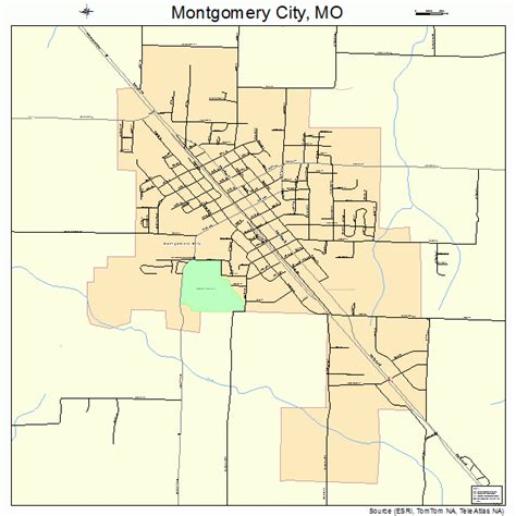 Montgomery City Missouri Street Map 2949574