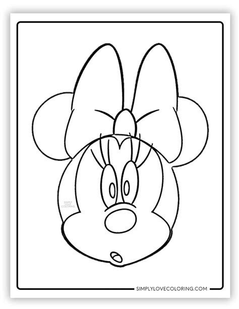 Minnie Mouse Coloring Pages Free Pdf Printables Simply Love Coloring