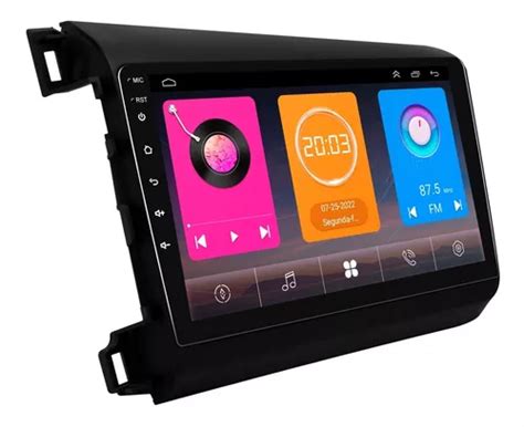 Central Multimidia Civic G9 12 16 Android 13 2gb Carplay 9p