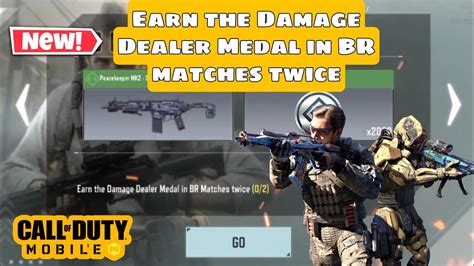 Earn The Damage Dealer Medal In Br Matches Twice Call Of Duty Mobile