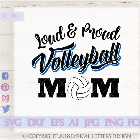 Proud Volleyball Mom Etsy