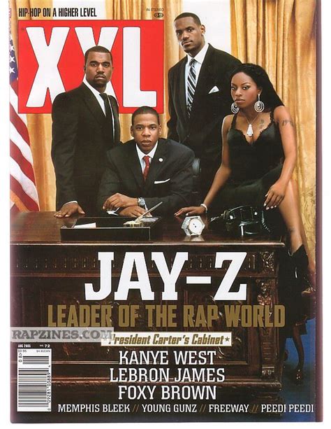 Jay Z Kanye Lebron And Foxy Brown On The Cover Of Xxl In 2005 R