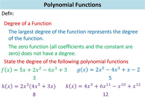 Solution Grade Mathematics Polynomial Functions Ppt Studypool