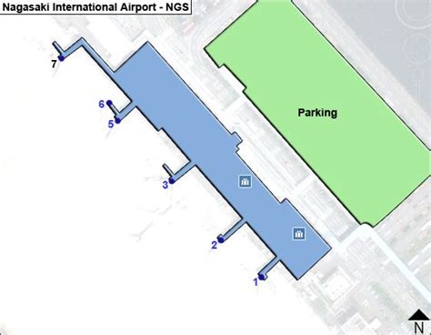 Nagasaki NGS Airport Terminal Map