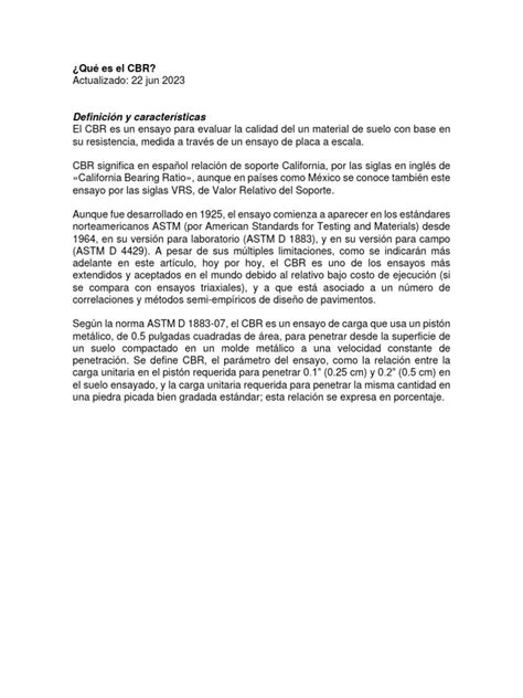 Qué Es El Cbr Pdf Laboratorios