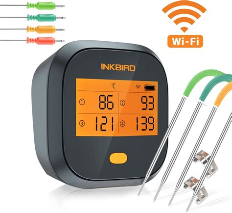 Inkbird Wi Fi Wireless Meat Thermometer Ibbq T Bbq Thermometer For