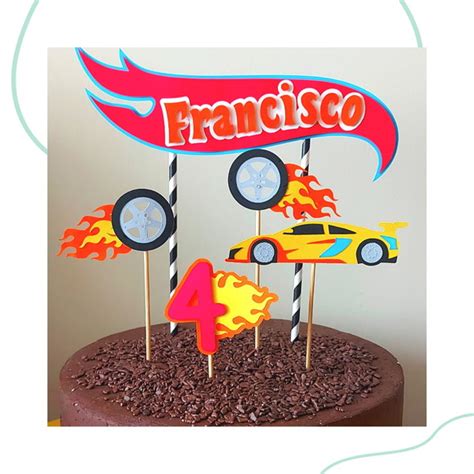 Topo De Bolo Hot Wheels Elo7 Produtos Especiais