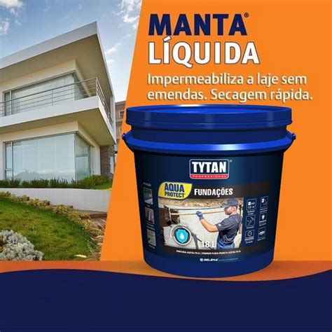 Tytan Manta Liquida 3 6kg Impermeabilizante Laje Telha Chão