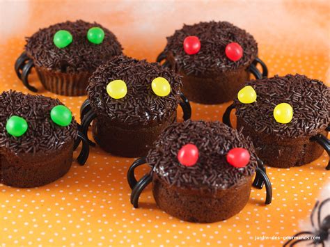 Halloween Muffins araignées Jardin des gourmandsJardin des gourmands