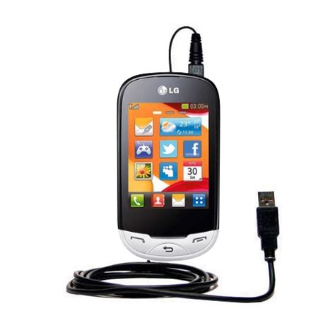 Classic Straight Usb Cable Suitable For The Lg Ego Wi Fi With Power Hot Sync And Charge
