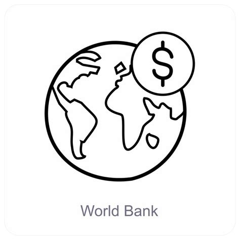 Premium Vector World Bank And Global Investment Icon Concept