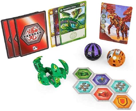 Bakugan Starter Pack Geogan Rising Apophix Ultra Crakanoid Spear Fin