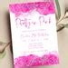 Editable Pretty In Pink Invitation Pink And White Invitation Etsy