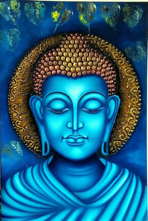 Lord Buddha Texture Painting Buddha Art Painting Modern Art