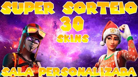 Sala Personalizada Fortnite Sorteio De Skins Assista Live E Ganhe