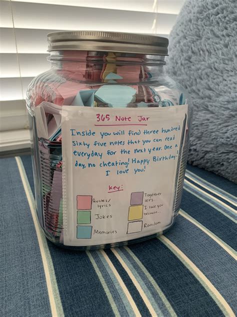 Note Jar Bff Birthday Gift Birthday Gifts For Best Friend Cute