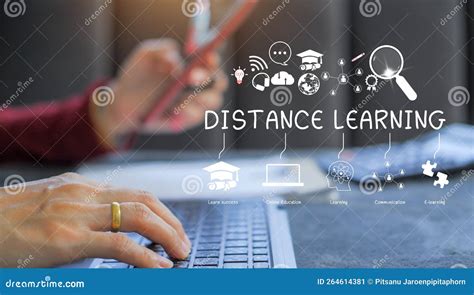 E Learning Education Concept Online Learning With Webinars Video