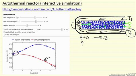 Autothermal Reactor Interactive Simulation Youtube