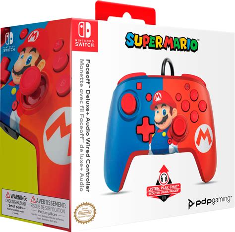 PDP REMATCH Wired Controller Power Pose Mario For Nintendo Switch