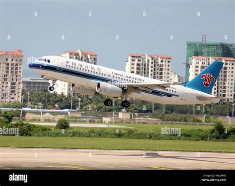 File An Airbus A Jet Plane Of China Southern Airlines Takes Off