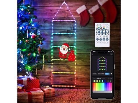 Toodour Indoor Christmas Decorations Light Smart RGB Christmas Lights