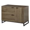 HOMCOM Credenza Moderna In Legno Con Base Metallica 2 Cassetti E