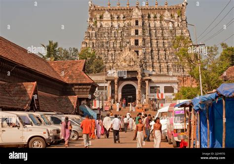 Devotee And Pilgrim In Front Of Anantha Padmanabha Swamy Temple At