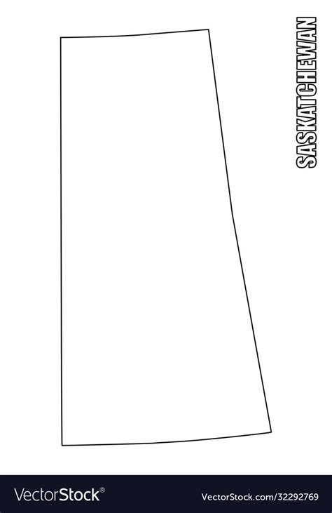 Saskatchewan Blank Map